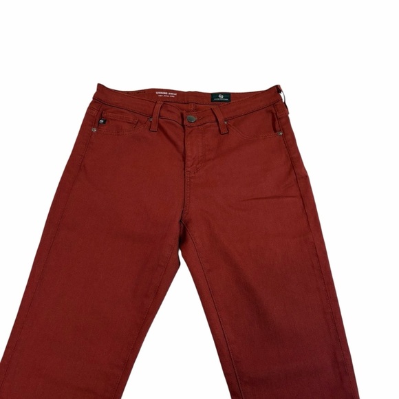 AG Adriano Goldschmied Super Skinny Ankle Jeans – Burgundy - Size 25 - Picture 3 of 10